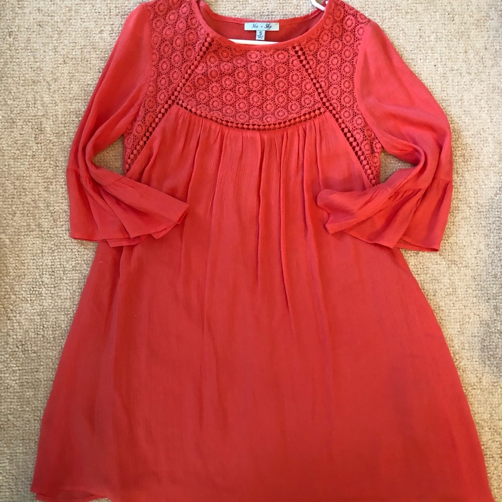 Coral Spring/Summer dress.